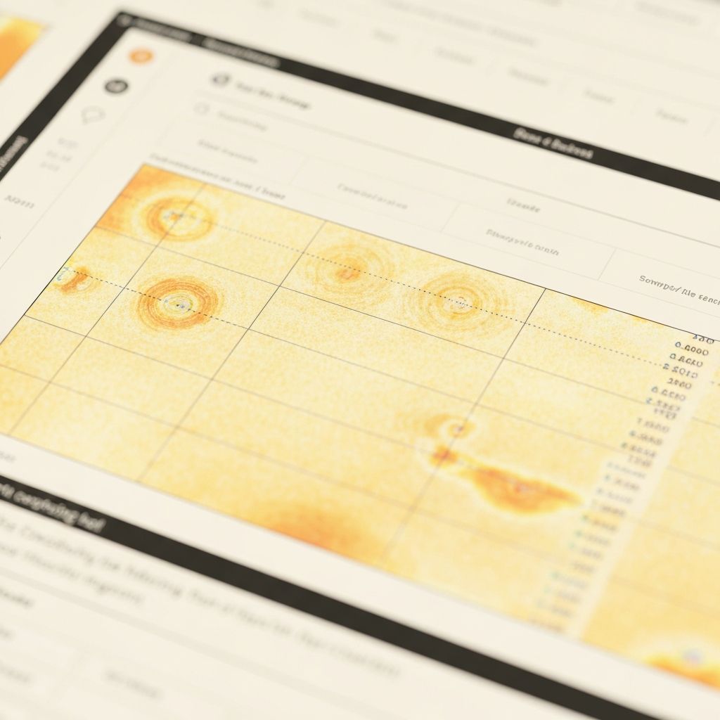 Тепловая карта окулографического исследования, наложенная на интерфейс веб-страницы, показывающая зоны наибольшей концентрации взгляда